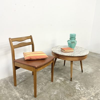 Mesa madera y mármol